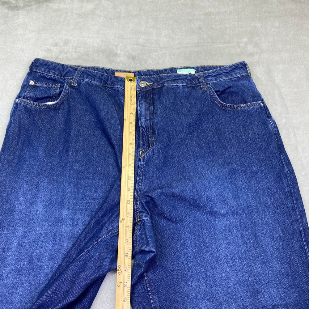 Anthropologie Pilcro The Annie Wide Leg Jeans Medium Blue Wash Plus Size 20W - Picture 2 of 11